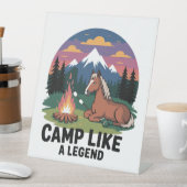 Signe De Table Camp d'équitation comme un camp de légende (In SItu)