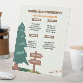Signe De Table Camping Bachelorette Cabine affectation IPgn (In SItu)