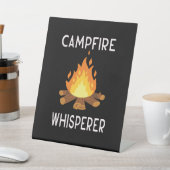 Signe De Table Camping - Chuchoteur de feu de camp  (In SItu)