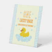 Signe De Table Canard 1er anniversaire (Recto)