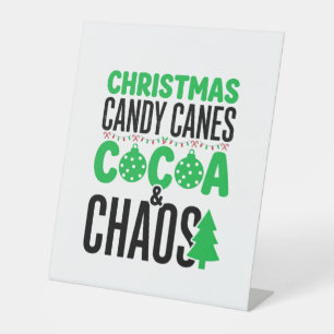 Signe De Table Canne de Noël au Cacao Chaos Design