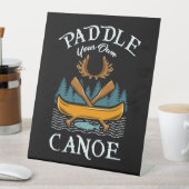 Signe De Table Canoë - Pagayer votre propre canoé (In SItu)