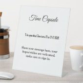 Signe De Table capsule temporelle pour baby shower ajouter nom te (In SItu)