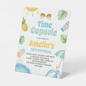Signe De Table Capsule Temporelle Tropical Splish Splash (Recto)