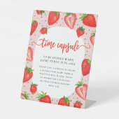 Signe De Table Capsule temps | Anniversaire des fraises roses (Recto)