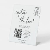 Signe De Table Capture de script moderne Le code QR d'amour (Recto)