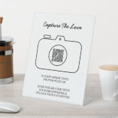 Signe De Table Capture The Love Photo Sharing QR Code  (In SItu)