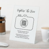 Signe De Table Capture The Love Photo Sharing QR Code  (In SItu)