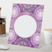 Signe De Table Cardinal Red Rosace (In SItu)