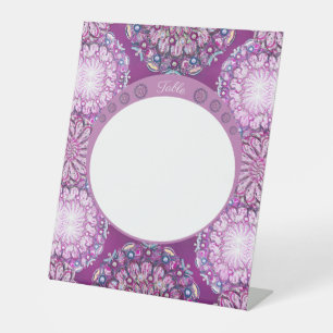 Signe De Table Cardinal Red Rosace