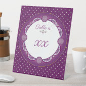 Signe De Table Cardinal rouge Rosace (In SItu)