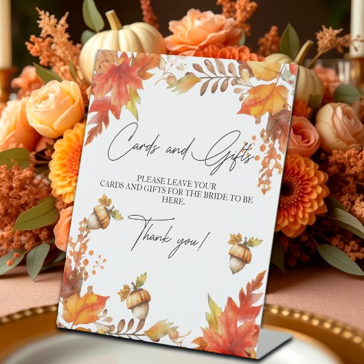 Signe De Table Cards and Gifts Fall Boho Floral Bridal Shower