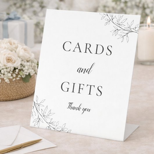 Signe De Table Cards and Gifts Wedding Botanical Minimalist