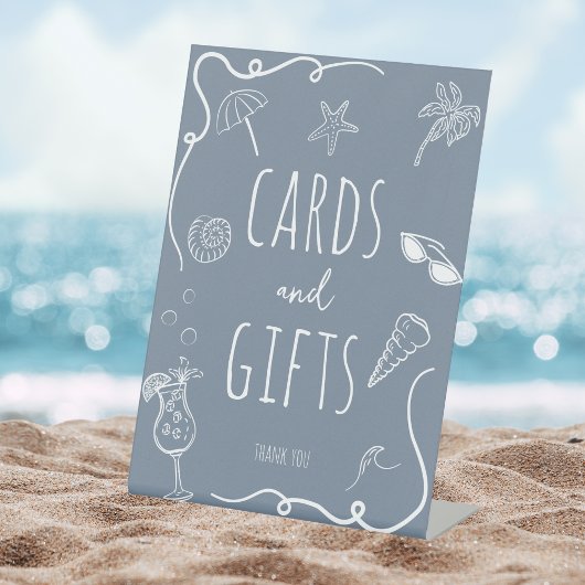 Signe De Table Cards & Gifts Beach Doodle Bridal Shower 