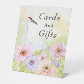 Signe De Table Cards & Gifts  Whooping Crane Anemones  (Recto)