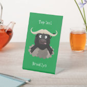 Signe De Table Caricature amusante de buffle d'eau courante (In SItu)