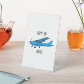 Signe De Table Caricature d'avion à voilure fixe (In SItu)