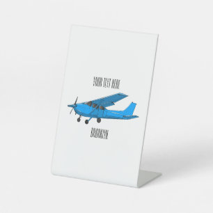 Signe De Table Caricature d'avion à voilure fixe