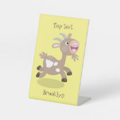 Signe De Table Caricature de chèvre billy joyeux (Recto)