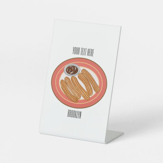 Signe De Table Caricature de Churro (Recto)