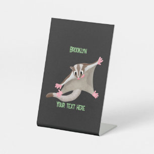 Signe De Table Caricature de planeur de sucre joyeux