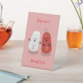 Signe De Table Caricature de shakers de sel et de poivre de Cute  (In SItu)