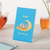 Signe De Table Caricature de surf pour chips de maïs mignonette n (In SItu)