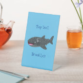 Signe De Table Caricature joli requin baleine joyeux (In SItu)