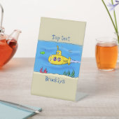 Signe De Table Caricature sous-marine joyeuse (In SItu)