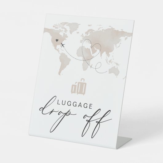 Signe De Table CARMEN Beige Travel Bagages à thème Déposer (Recto)