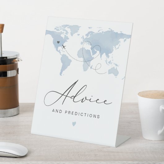 Signe De Table CARMEN Blue Travel Hôte à thème Enregistrement (In SItu)