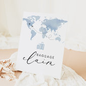 Signe De Table CARMEN Blue Travel Réclamation pour bagages à thèm