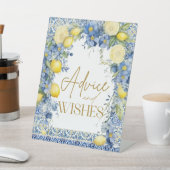 Signe De Table Carreaux de citron italien Conseils Fête des marié (In SItu)