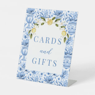 Signe De Table Carreaux méditerranéens citrons cartes mariages et