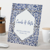 Signe De Table Carreaux portugais rustiques Cartes de mariage et  (In SItu)
