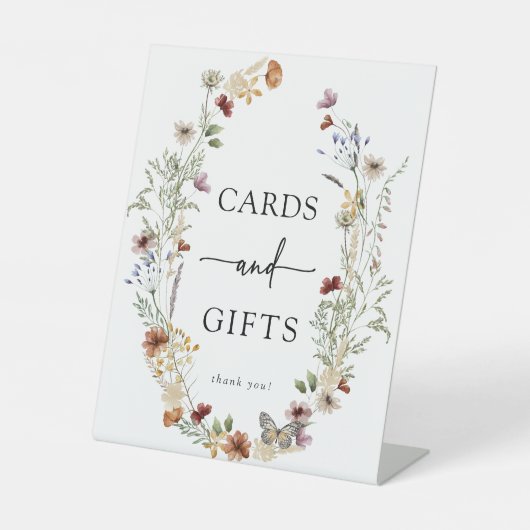 Signe De Table Carte Boho et cadeaux (Recto)