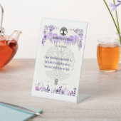 Signe De Table Carte d'affichage du certificat de prise en main p (In SItu)