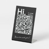 Signe De Table Carte de contact Scan & Connect pour un client (Recto)