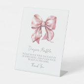 Signe De Table Carte de fermeture à rabat Baby shower à béquille  (Recto)