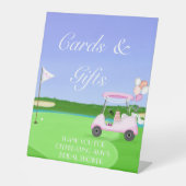 Signe De Table Carte de golf et cadeaux de la Fête des mariées 19 (Recto)