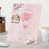 Signe De Table carte de jour de saint-valentin (In SItu)