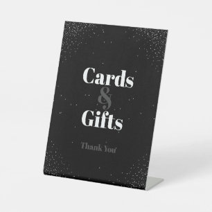 Signe De Table Carte de mariage et cadeaux Black Simple Night Sky