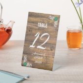 Signe De Table Carte de Mariage Rustic Wood Grange (In SItu)