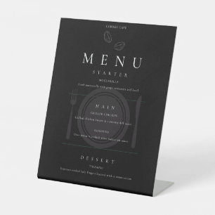 Signe De Table Carte de menu CAFE DE CORNER Extraordinaire.