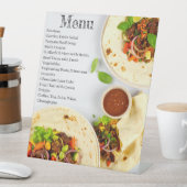 Signe De Table Carte de menu de mariage élégant - Nourriture mode (In SItu)