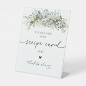 Signe De Table Carte de recette florale Eucalyptus (Recto)