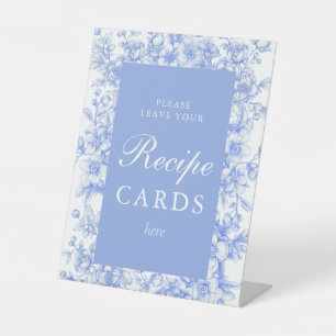 Signe De Table Carte de recettes florales françaises Quelque chos