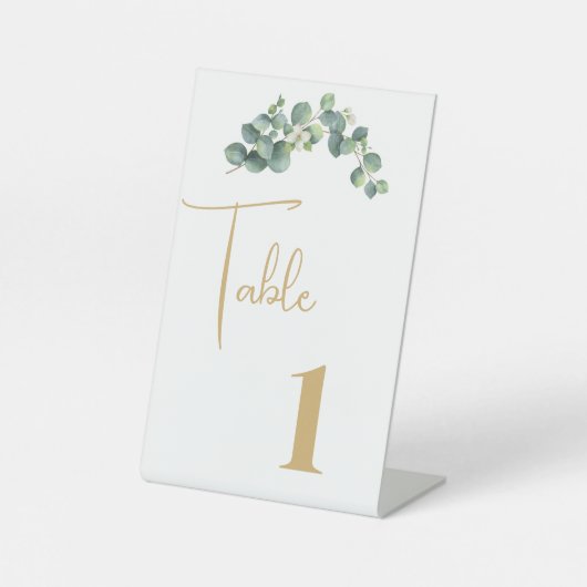 Signe De Table Carte de table de mariage (Recto)