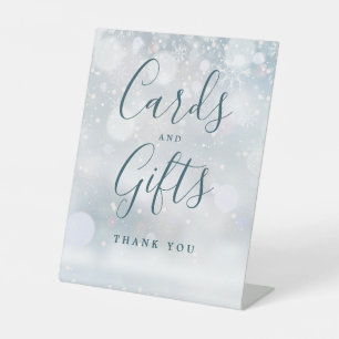 Signe De Table Carte Et Cadeaux Winter Wonderland