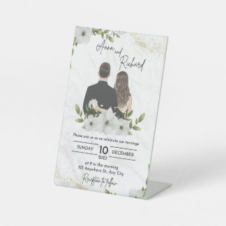 Signe De Table carte faire-part de mariage